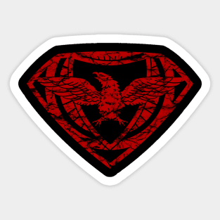 EagleMan Crest (Red) Sticker